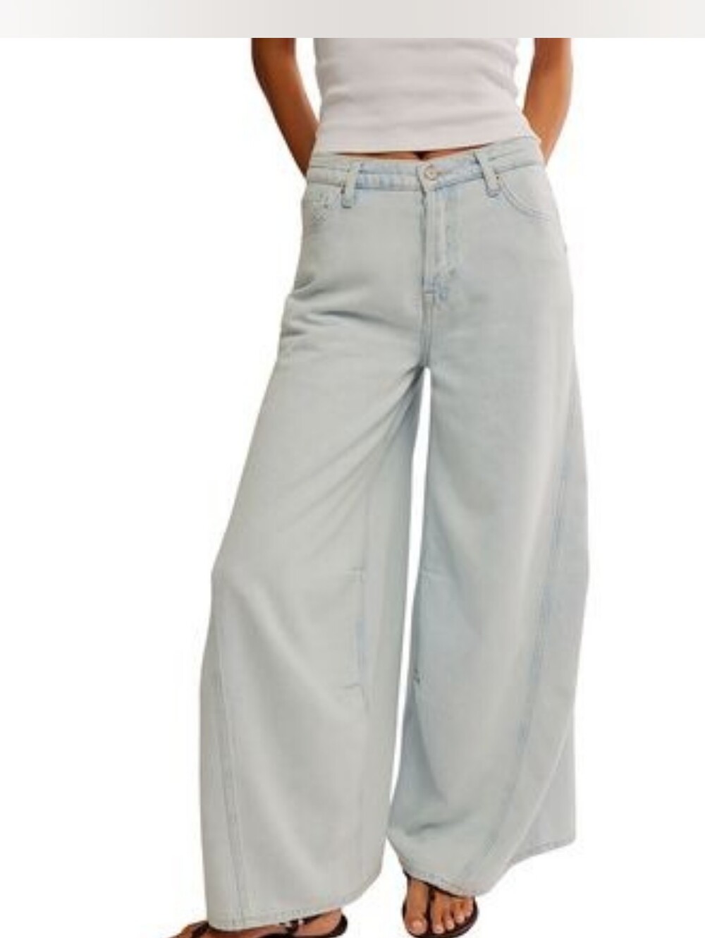 Free People Wide Leg Denim